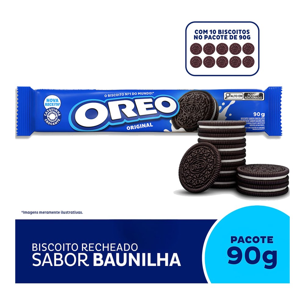 Biscoito recheado chocolate