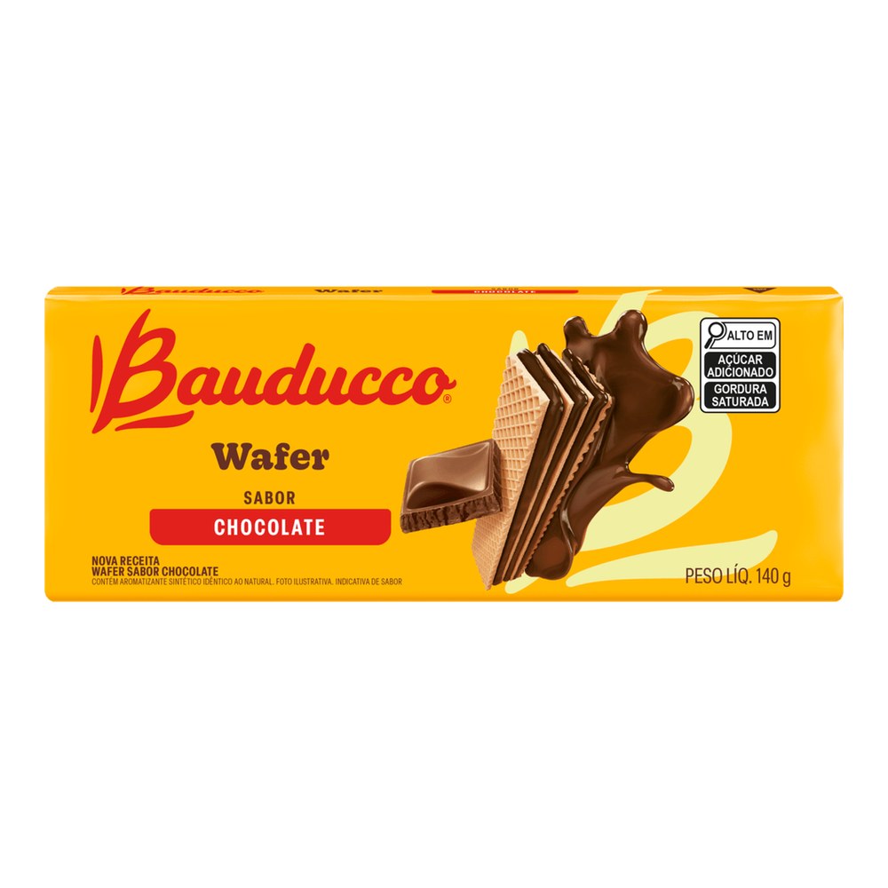 Biscoito wafer chocolate
