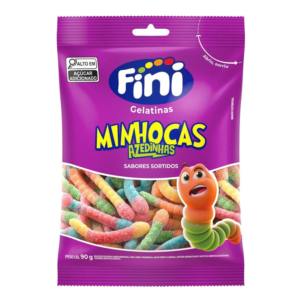 Bala mastigável frutas