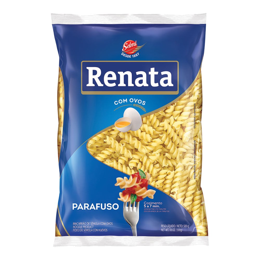Macarrão parafuso com ovos