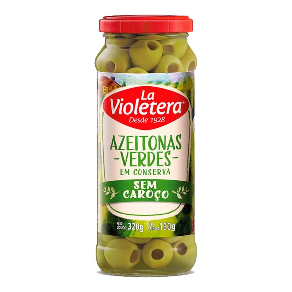 Azeitona verde sem caroço